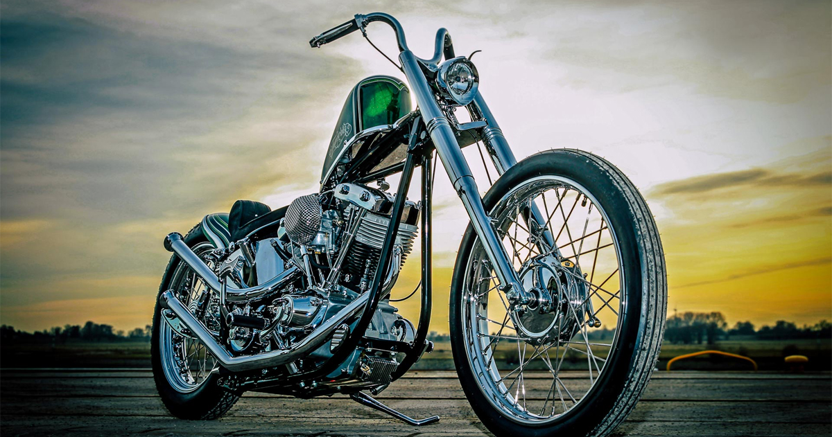 Custom Motorrad Hauptscheinwerfer im Thunderbike Shop