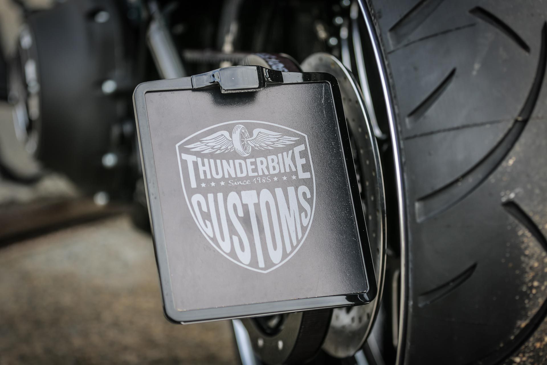 Motorrad Laydown Tilt Nummern schild Rahmen halterung für Harley